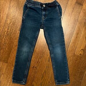 Mini Boden dark denim jeans elastic waist size 5 boys